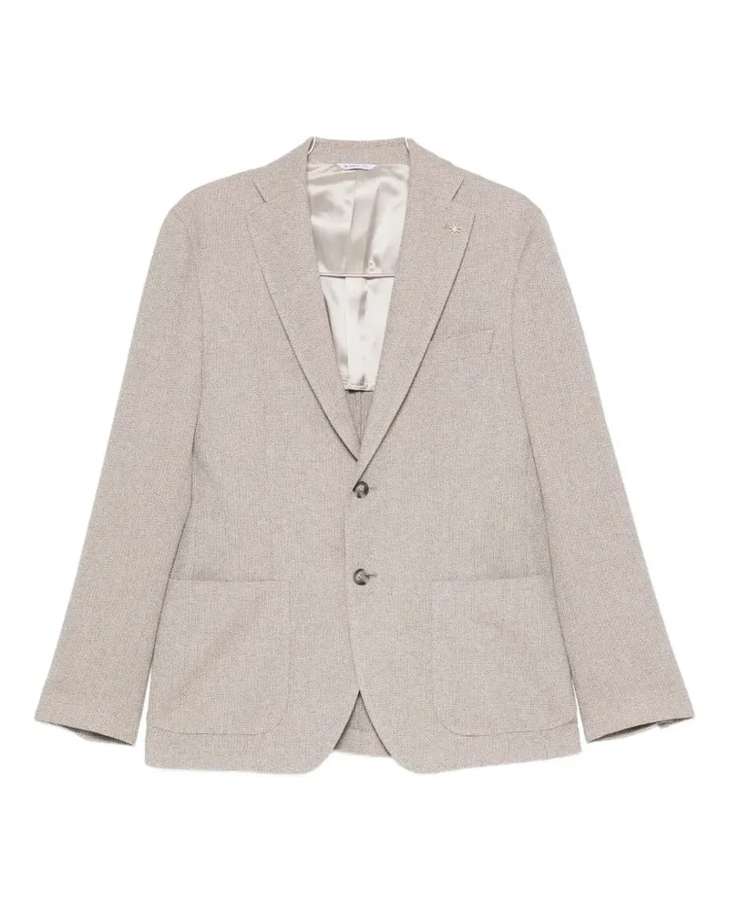 Manuel Ritz micro-texture blazer - Nude Nude