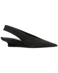 Totême The Suede Slingback-Pumps Schwarz