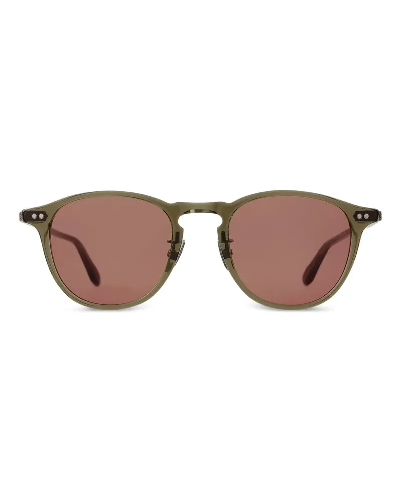 Garrett Leight Runde Hampton Sonnenbrille - Grün Grün