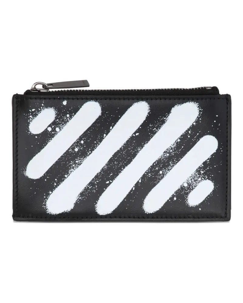 OFF-WHITE logo-detail wallet - Schwarz Schwarz