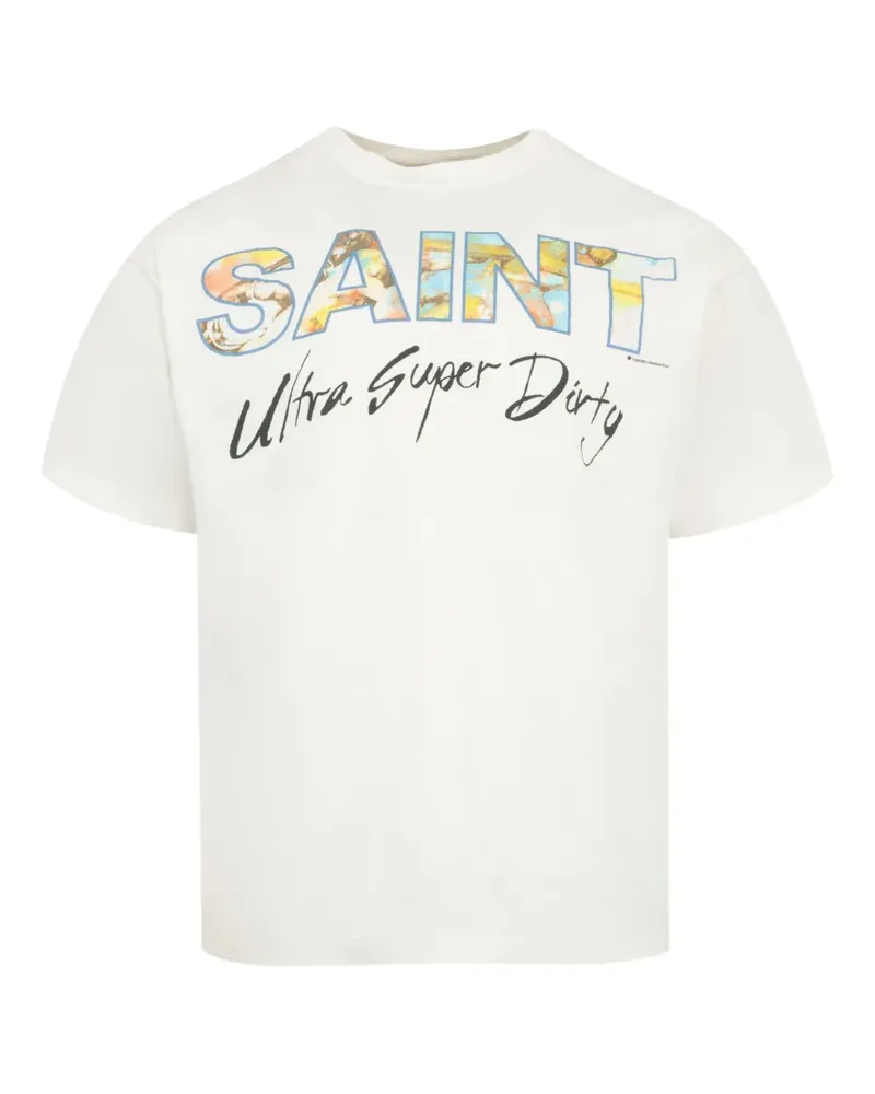 SAINT MXXXXXX T-Shirt mit Logo-Print - Weiß Weiß