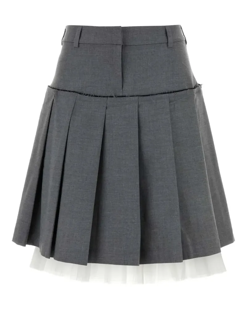 GIMAGUAS pleated midi skirt - Grau Grau