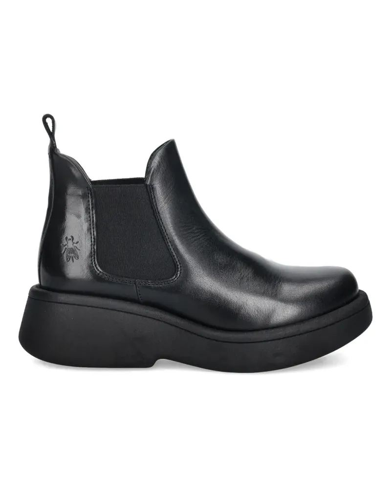 Fly London logo-detail chelsea boots - Schwarz Schwarz
