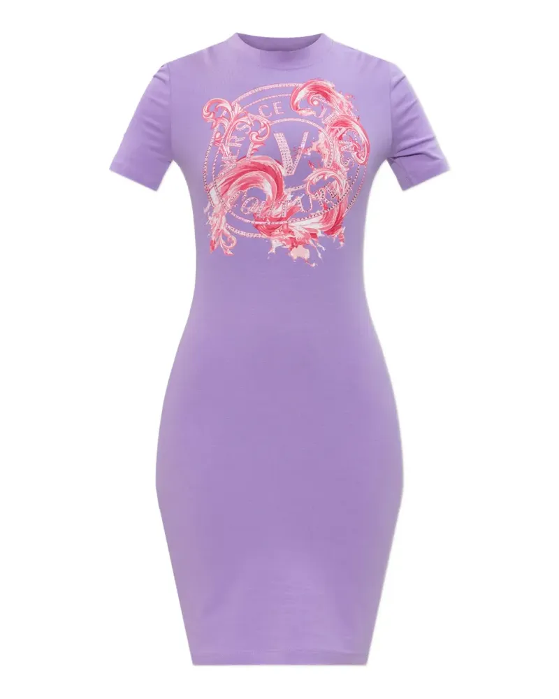Versace Jeans graphic t-shirt dress - Violett Violett