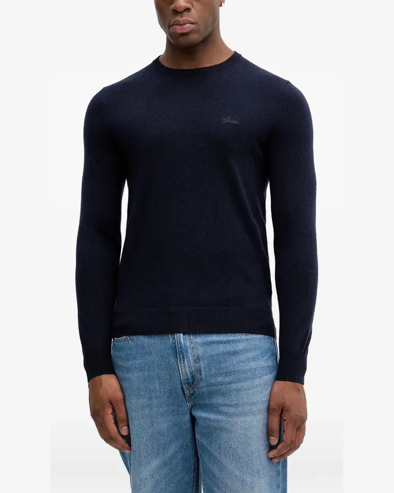 Guess Pullover mit rundem Ausschnitt - Blau Blau