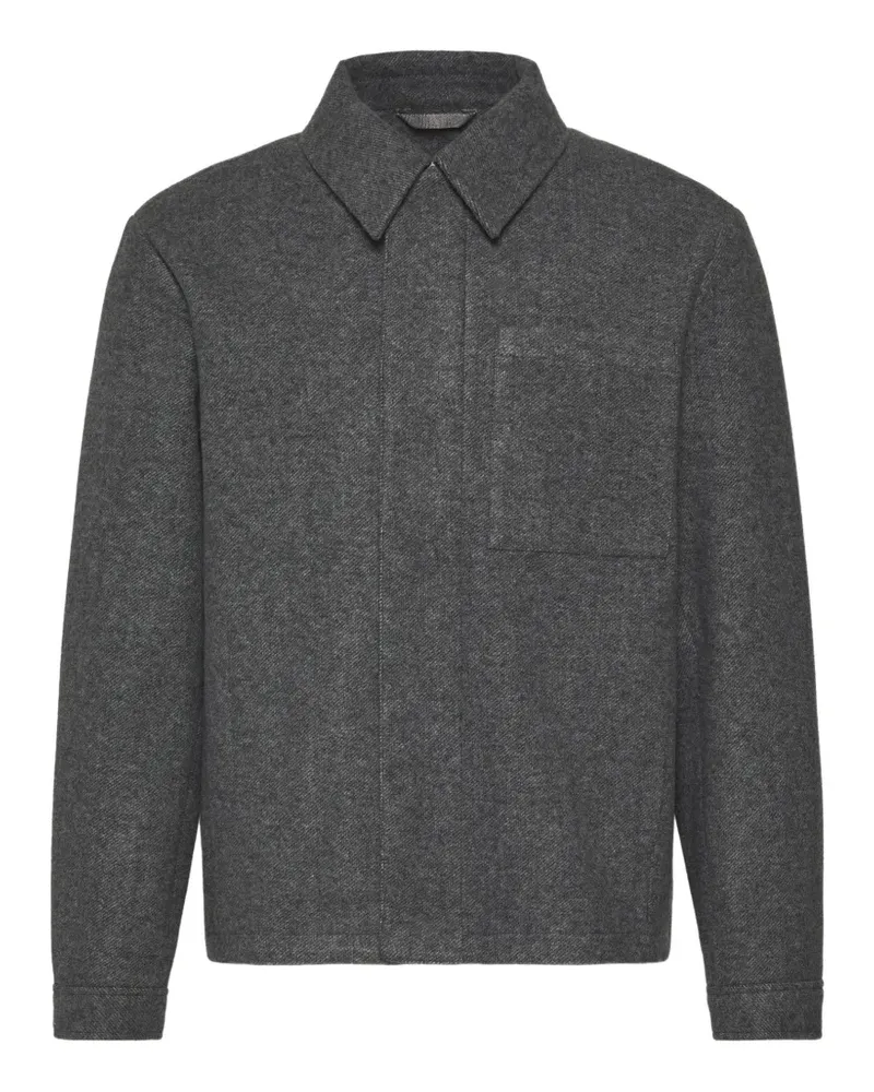 Calvin Klein Tech filled shirt jacket - Grau Grau