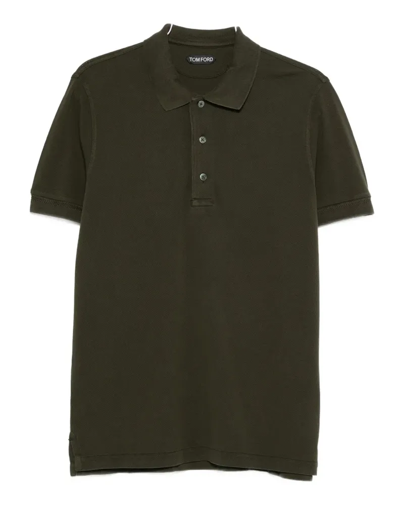 Tom Ford Poloshirt mit Knopfverschluss - Grün Grün