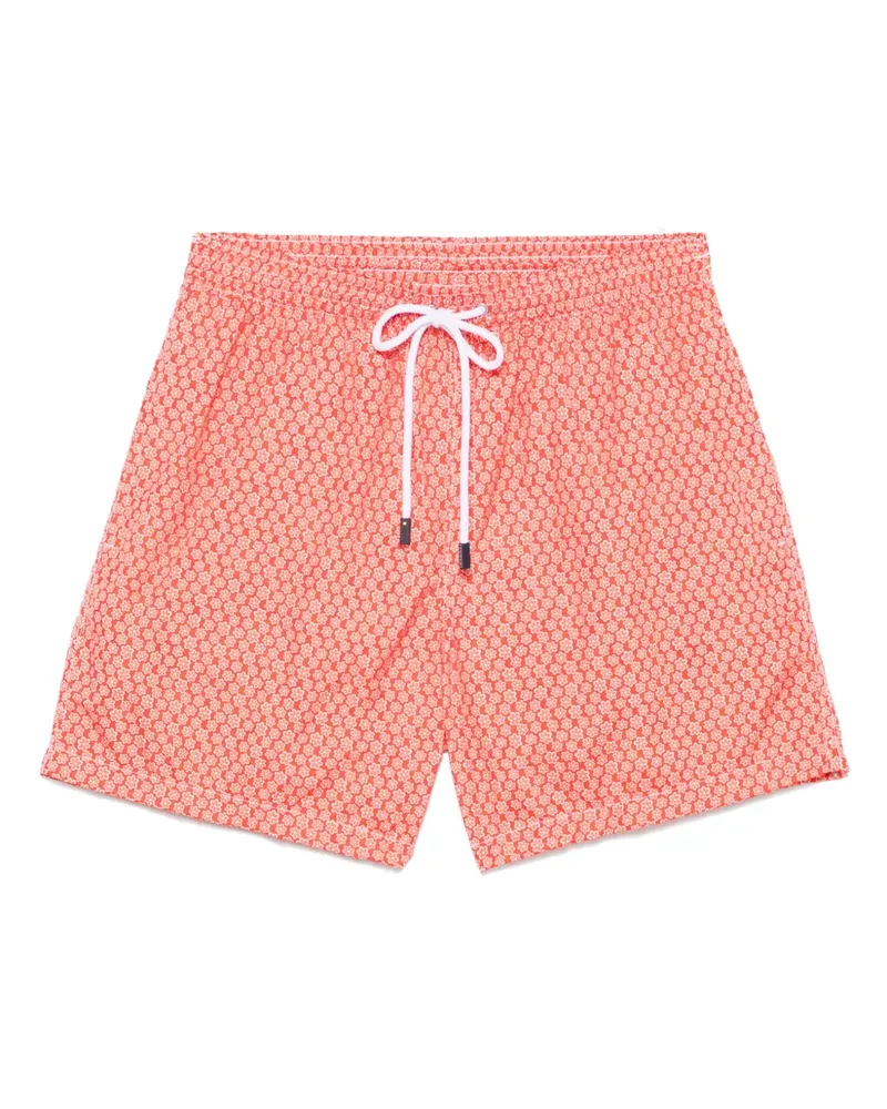 BARBA Badeshorts mit Print - Rot Rot