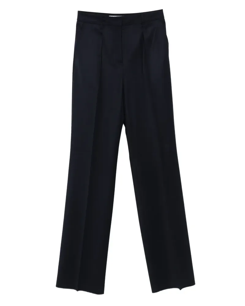 Max Mara Hose mit hohem Bund - Blau Blau