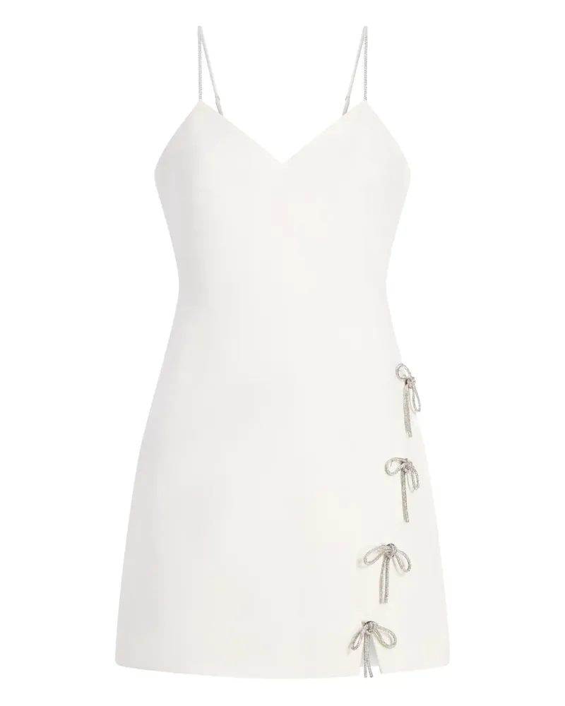 Cinq à Sept Rella Kleid mit Strassschleife - Weiß Weiß