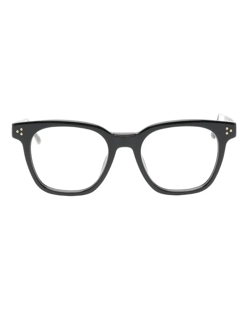 Linda Farrow Evans Brille mit eckigem Gestell - Schwarz Schwarz