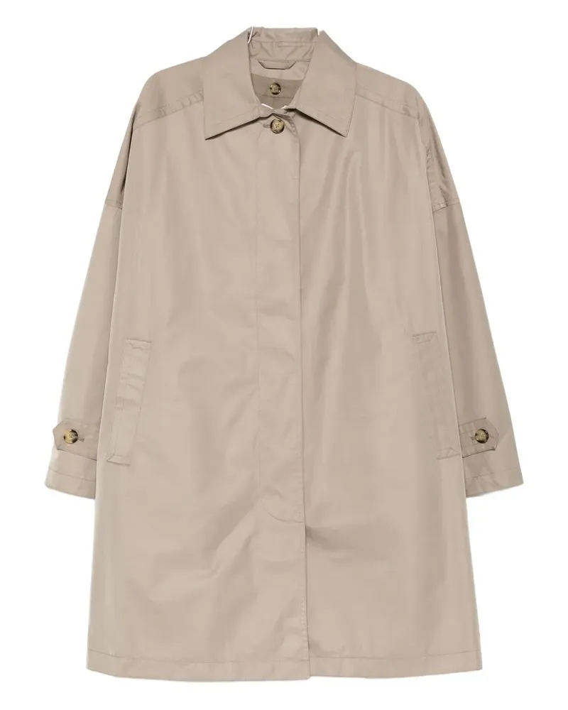 Totême drop-shoulder trench coat - Nude Nude