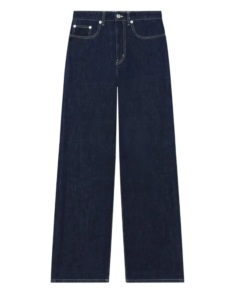 Kenzo Ayame Jeans mit Logo-Patch - Blau Blau