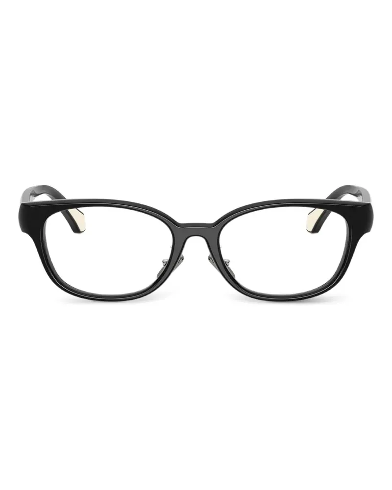 Moncler Brille mit ovalem Gestell - Schwarz Schwarz