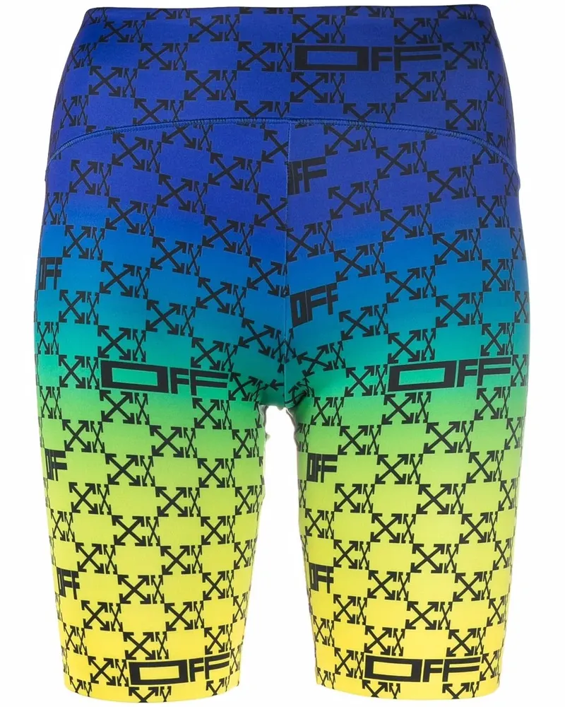 OFF-WHITE Shorts mit Print - Grün Grün