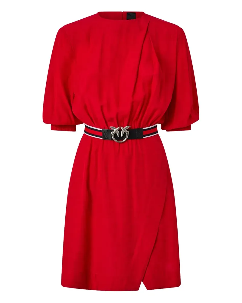 Pinko Minikleid mit Puffärmeln - Rot Rot