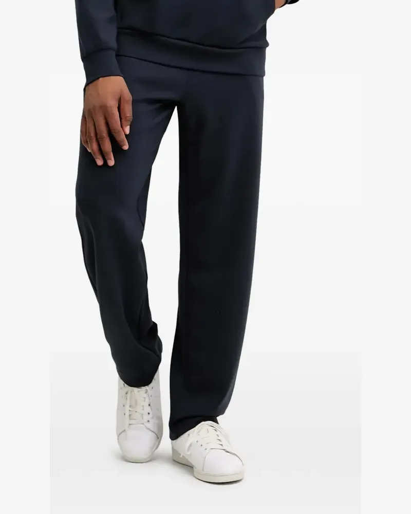 EA7 logo-patch track pants - Blau Blau
