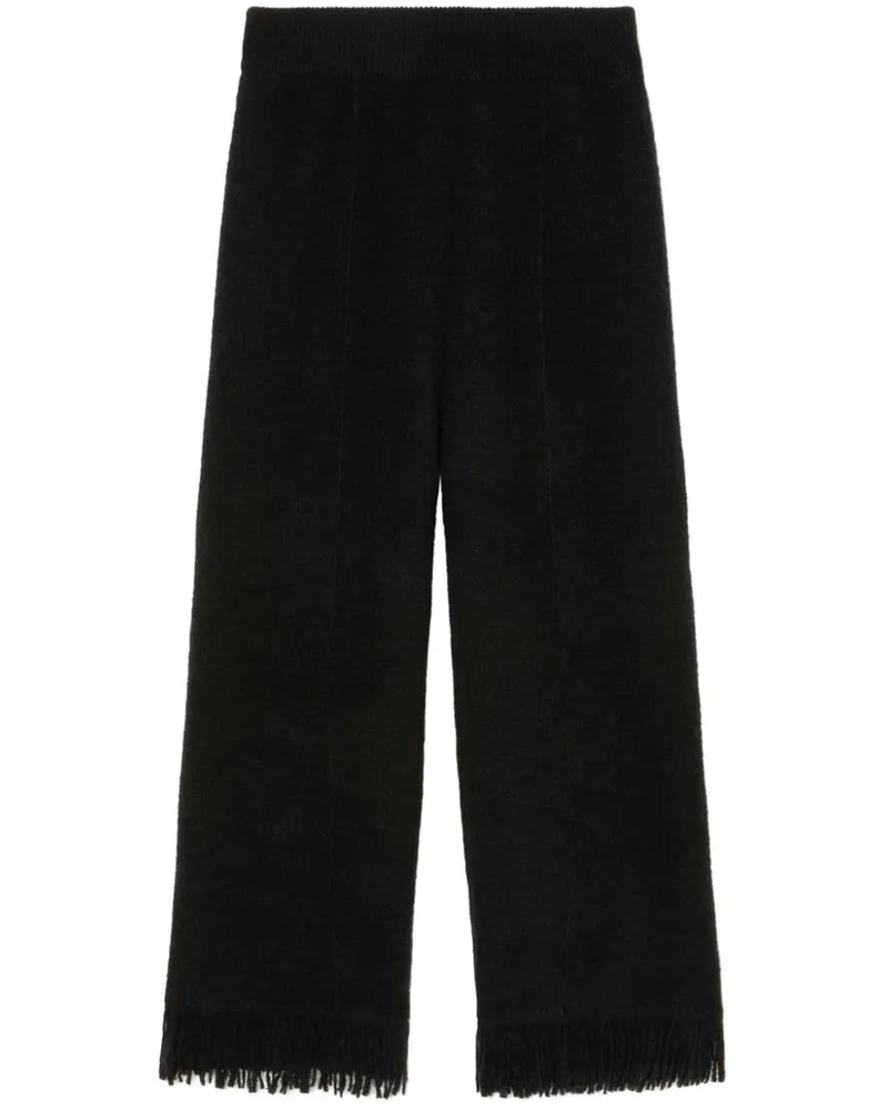 Alanui Hose mit weitem Bein - Schwarz Schwarz