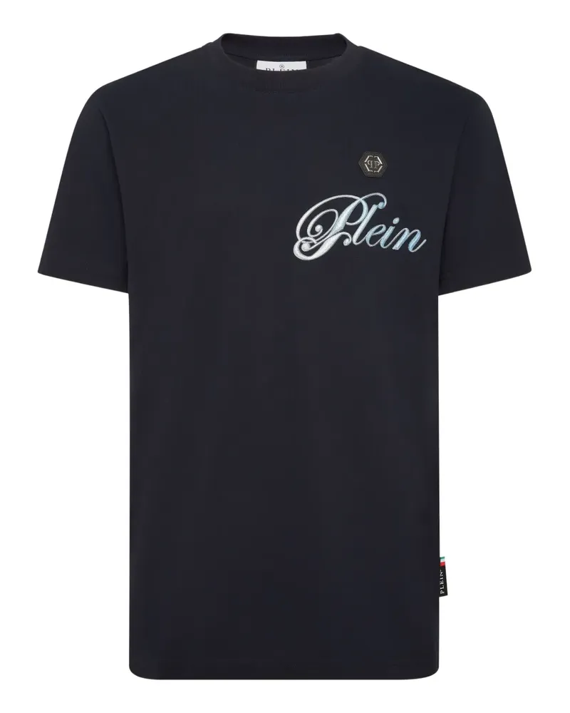 Philipp Plein T-Shirt mit Totenkopf-Print - Blau Blau