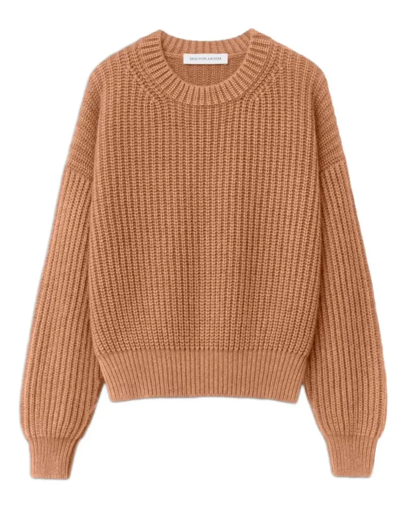 Iris von Arnim balloon-sleeve knitted sweater - Braun Braun