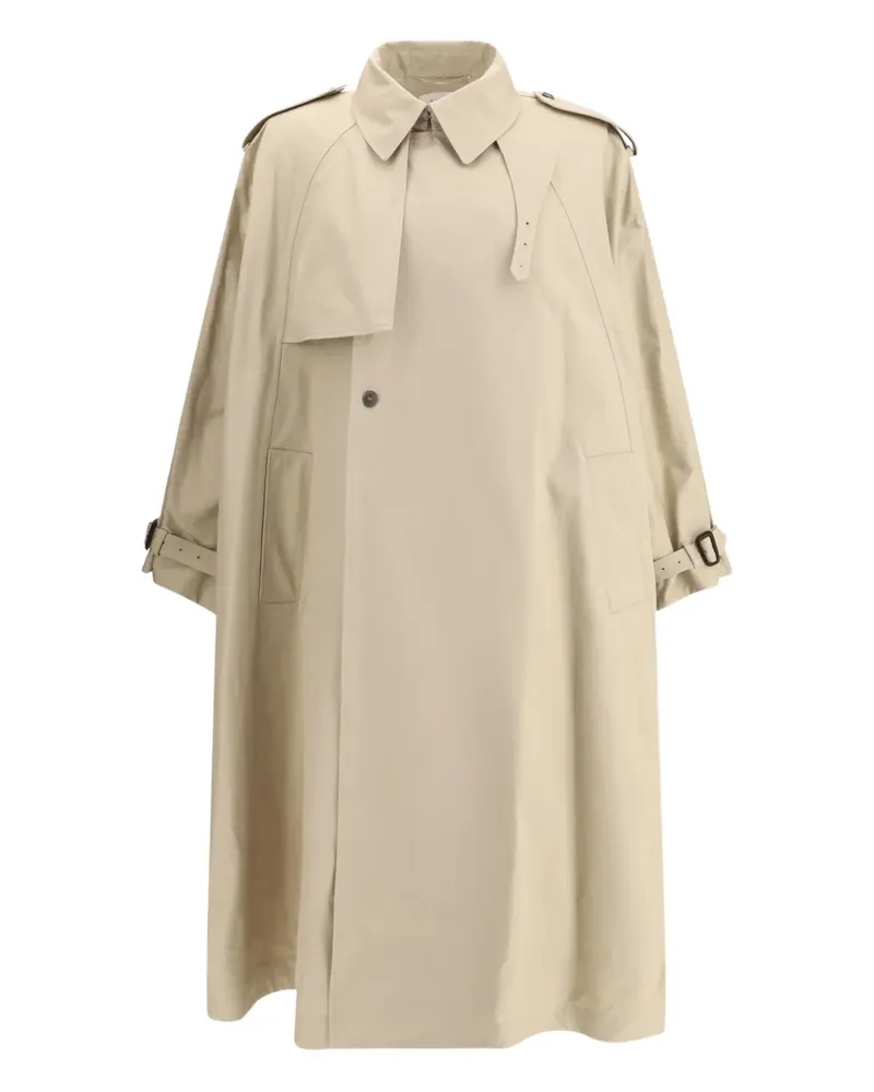 Saint Laurent Trenchcoat im Cape-Stil - Nude Nude