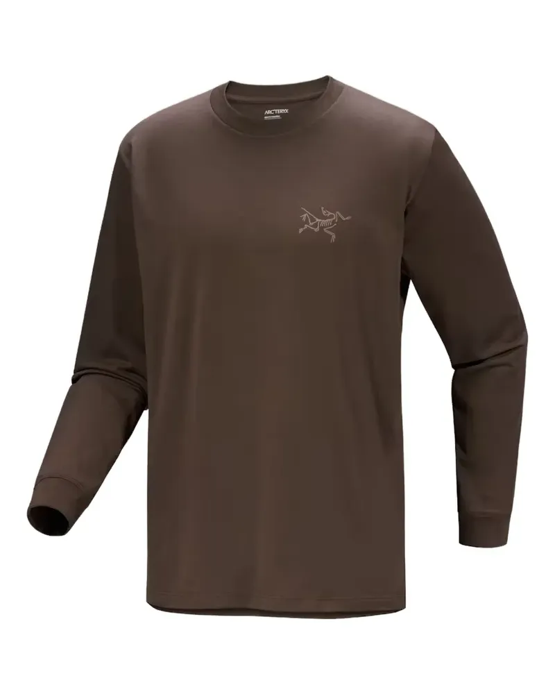 Arc'teryx Langarmshirt mit grafischem Print - Braun Braun
