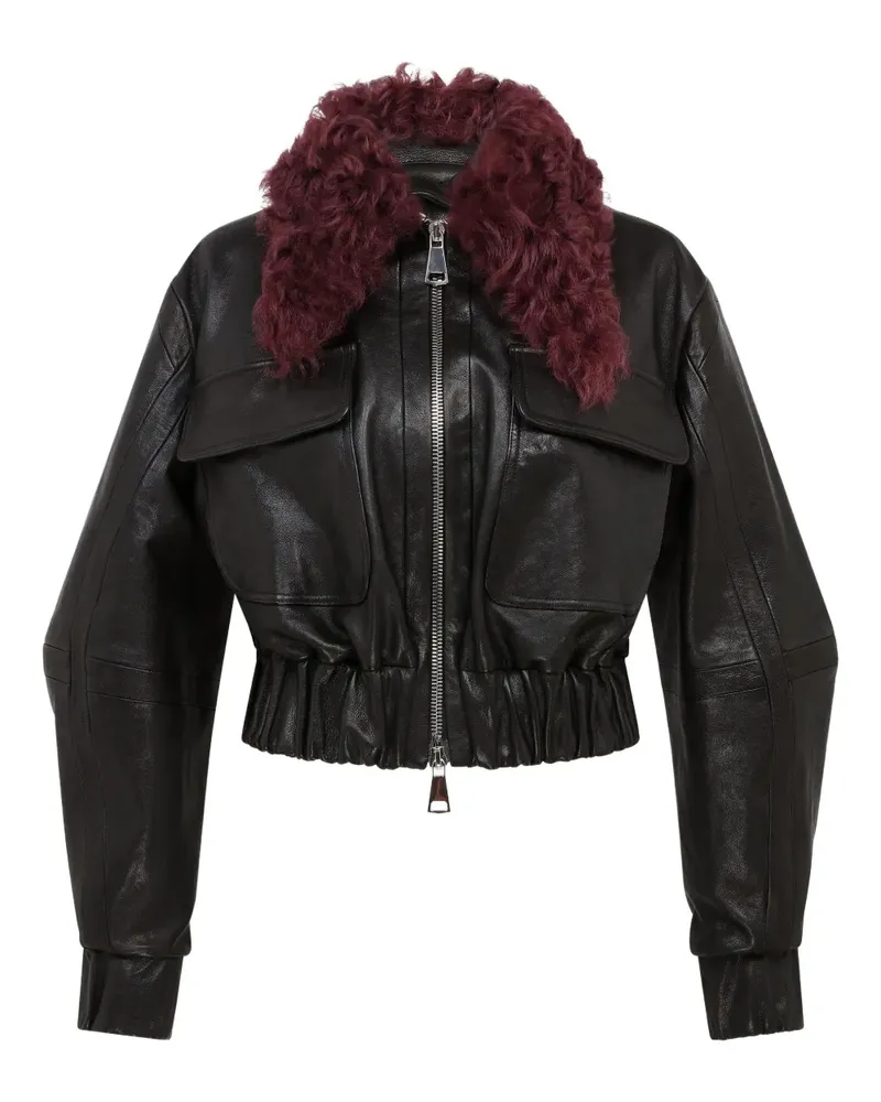 16ARLINGTON Cie Lederjacke - Schwarz Schwarz