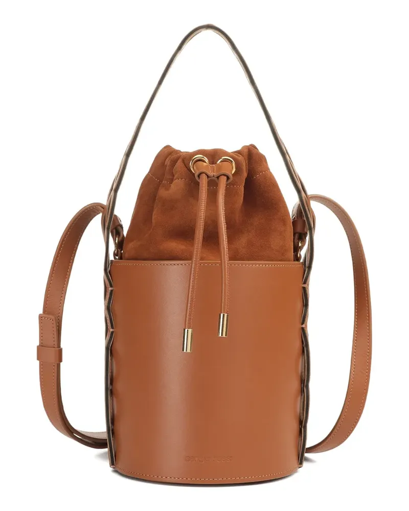 Sergio Rossi Geflochtene Sr Mermaid Beuteltasche - Braun Braun