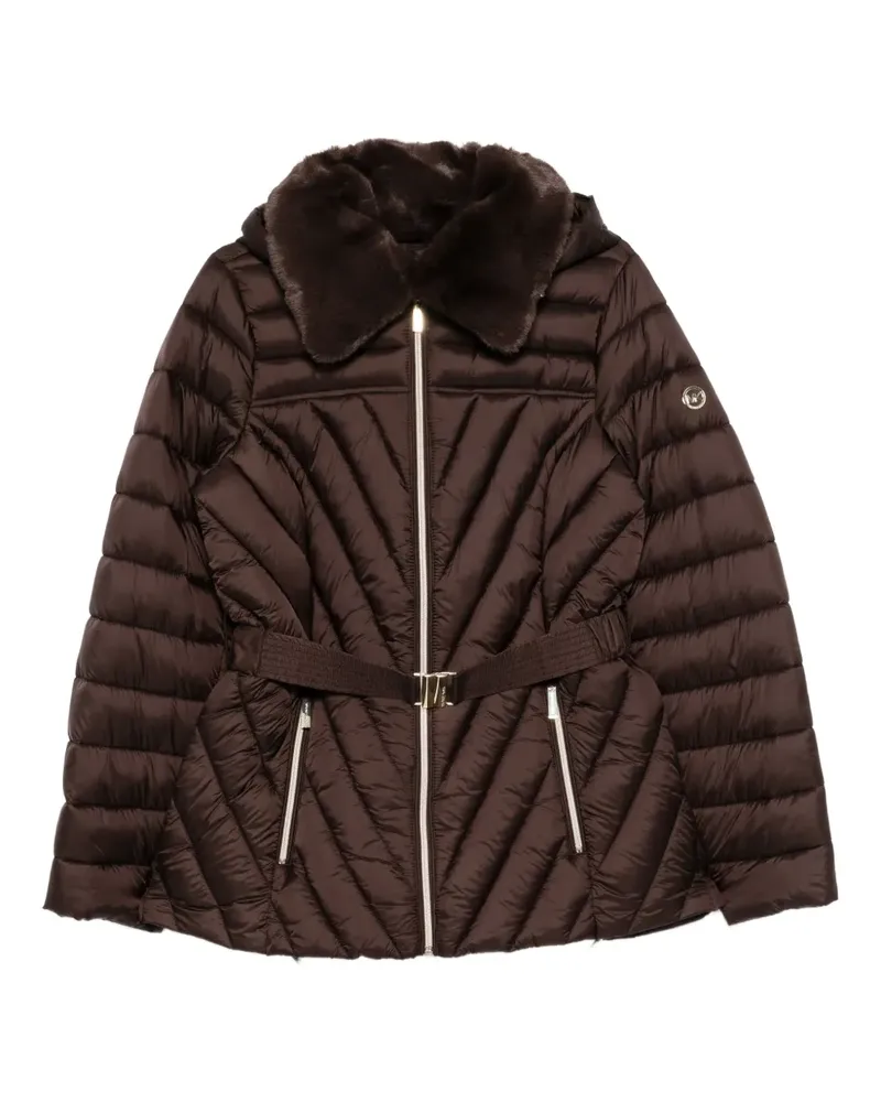 Michael Kors Jacke mit Logo-Schild - Braun Braun