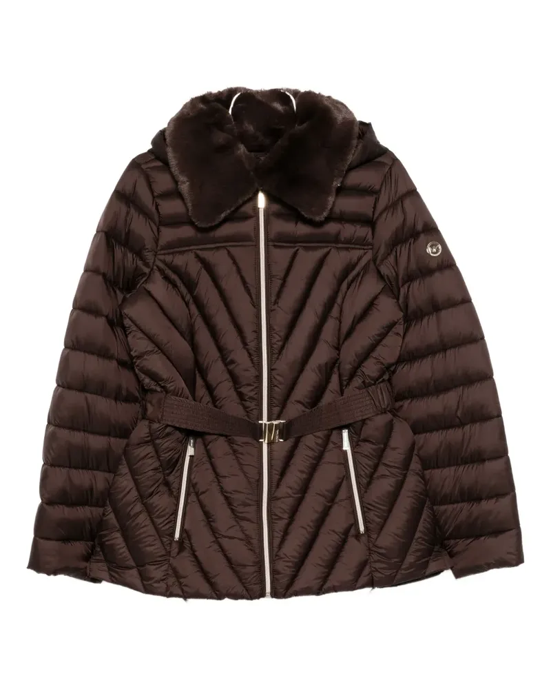 Michael Kors logo-plaque jacket - Braun Braun