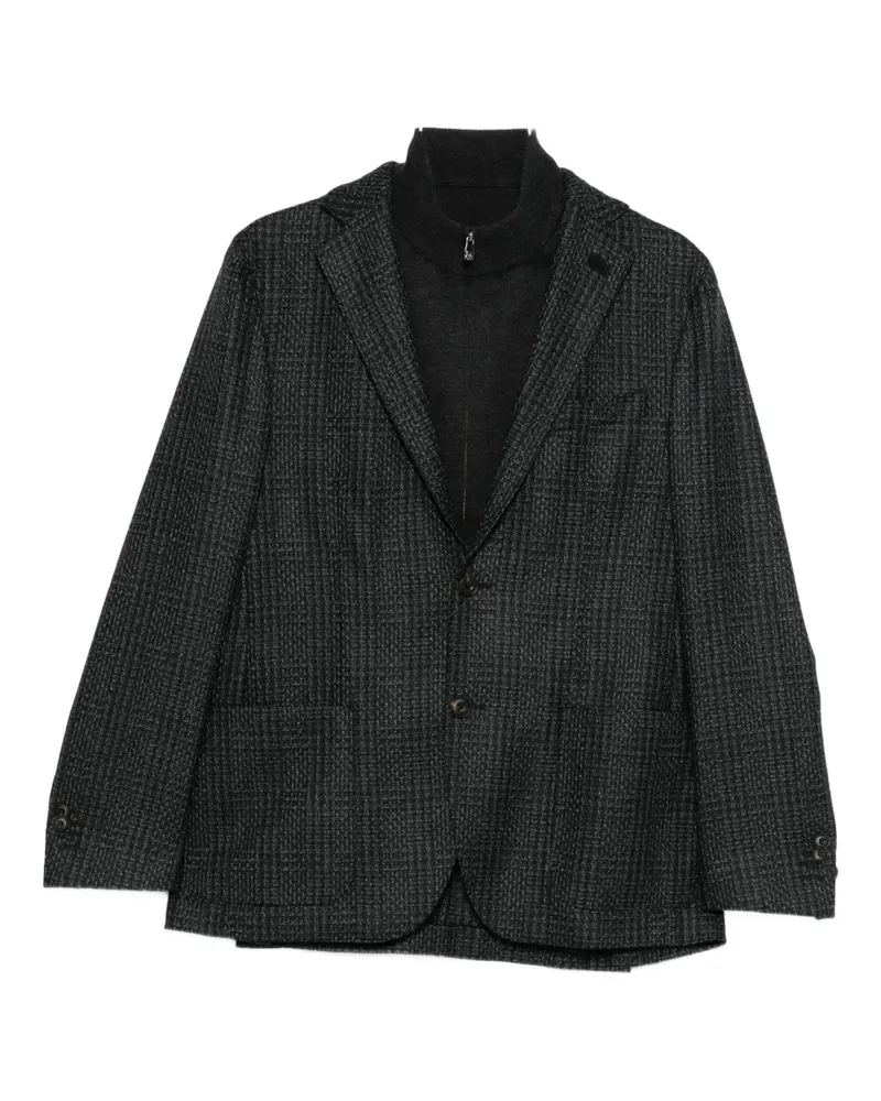 Corneliani single-breasted blazer - Schwarz Schwarz