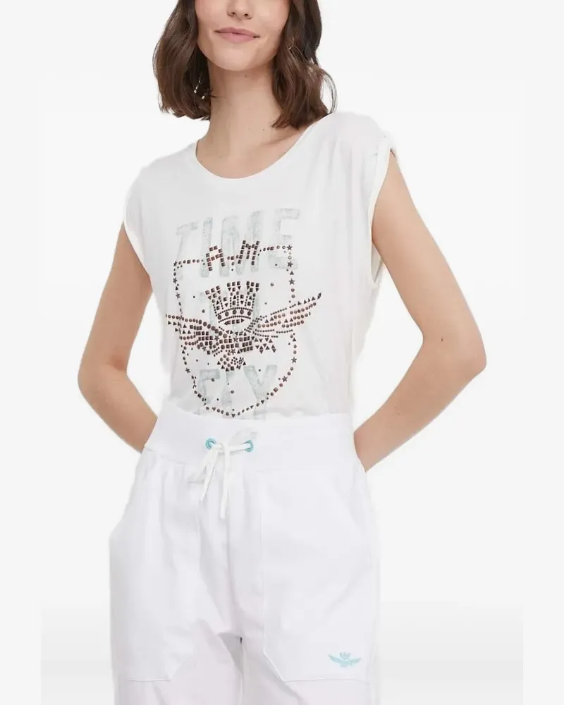 Aeronautica Militare Tanktop mit Logo-Verzierung - Weiß Weiß