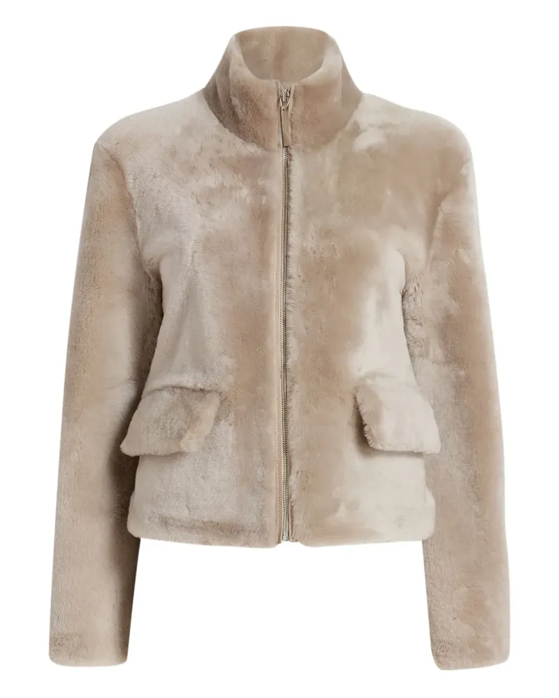 Proenza Schouler Scarlett Jacke aus Shearling - Nude Nude
