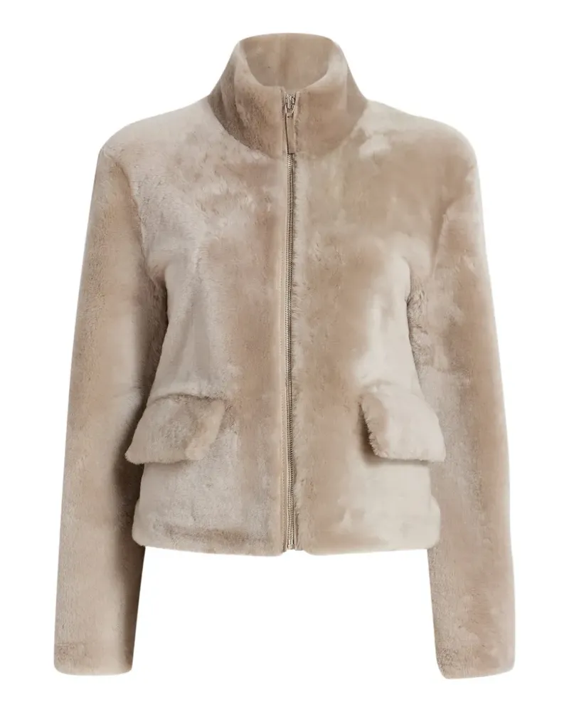 Proenza Schouler Scarlett Jacke aus Shearling - Nude Nude
