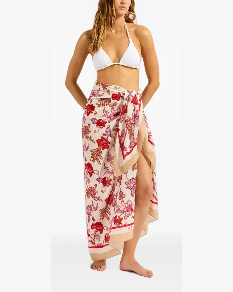 Seafolly Australia Sarong mit Print - Nude Nude