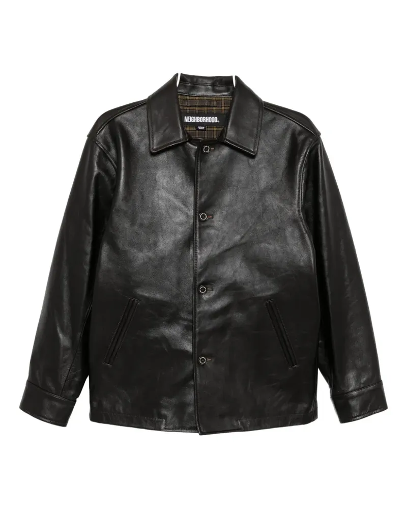 Neighborhood leather jacket - Braun Braun