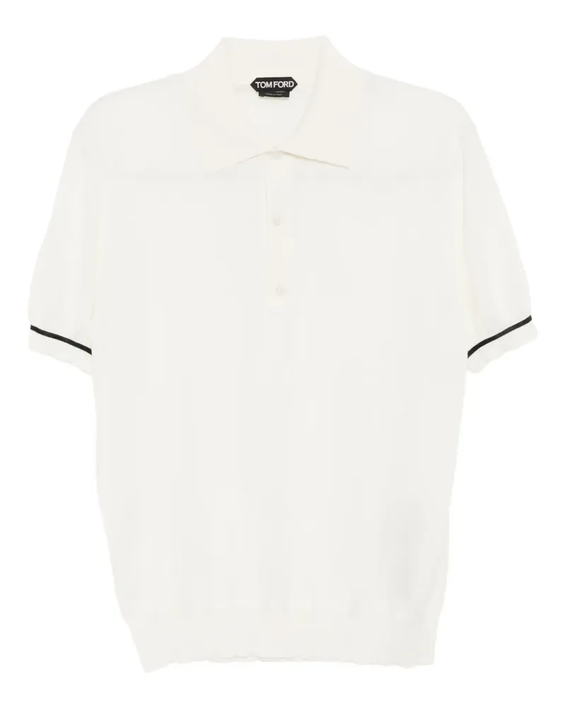 Tom Ford Poloshirt mit kurzen Ärmeln - Nude Nude