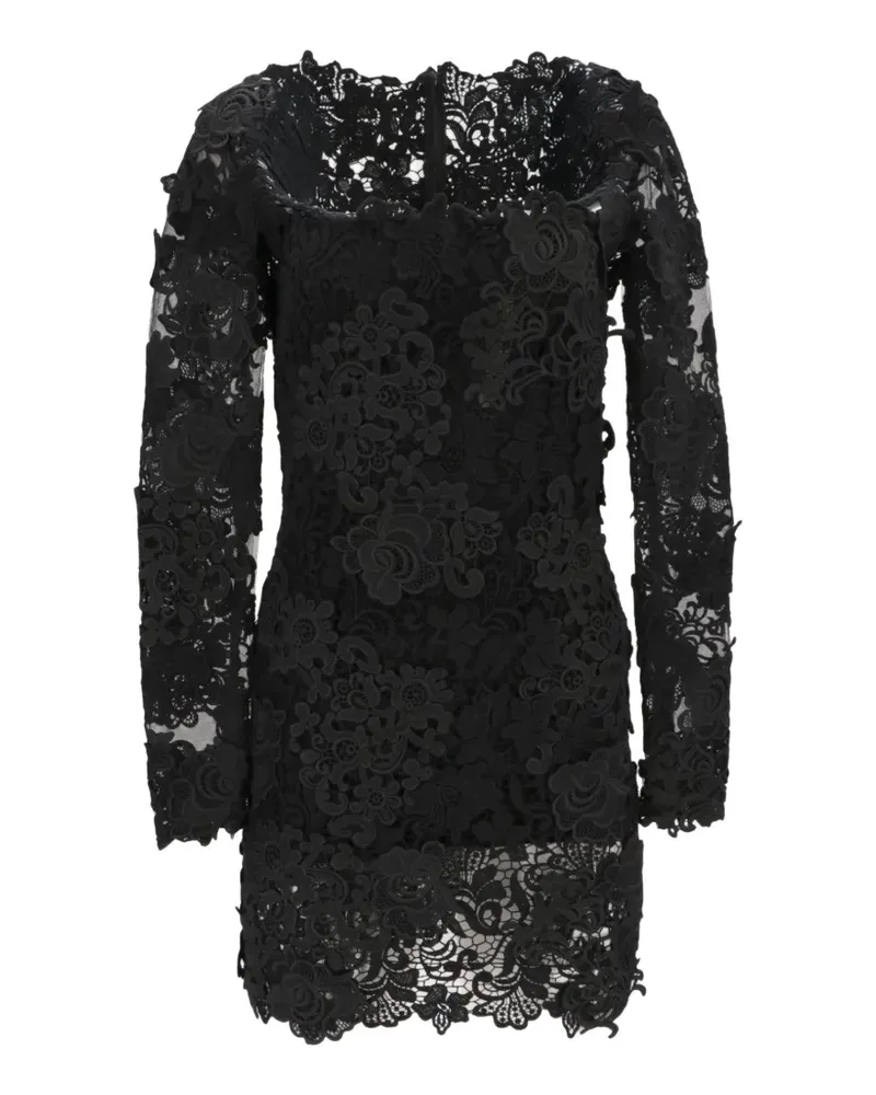 Tom Ford Midikleid mit Spitze - Schwarz Schwarz