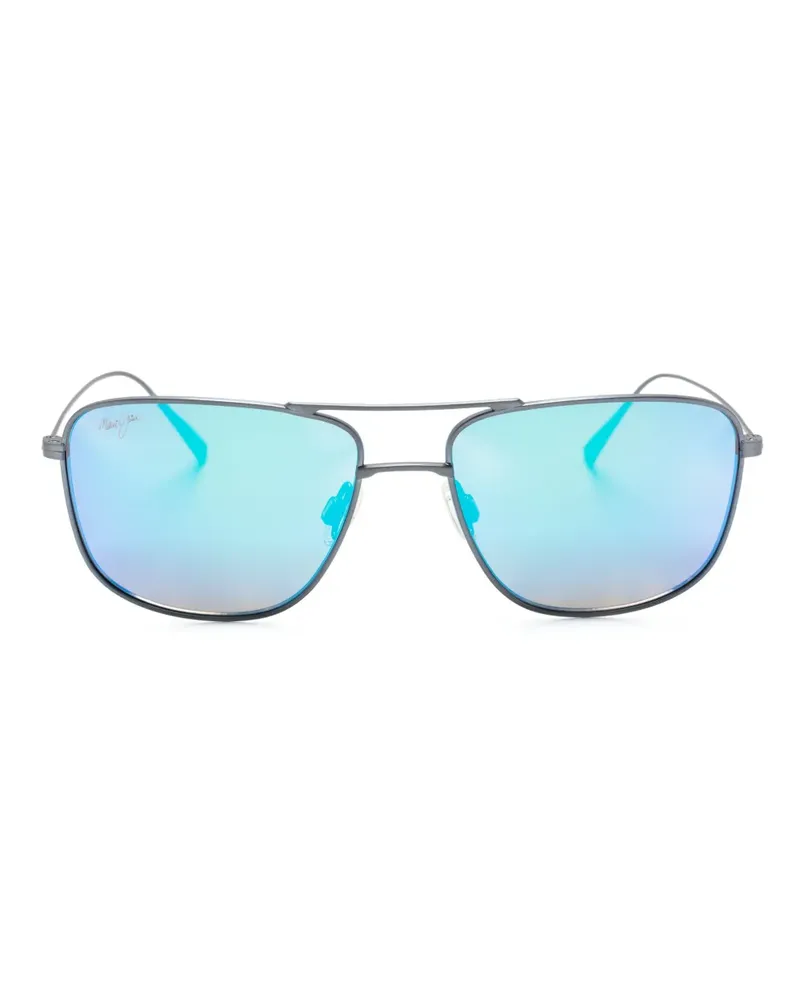 Maui Jim Mikioi Pilotenbrille - Grau Grau