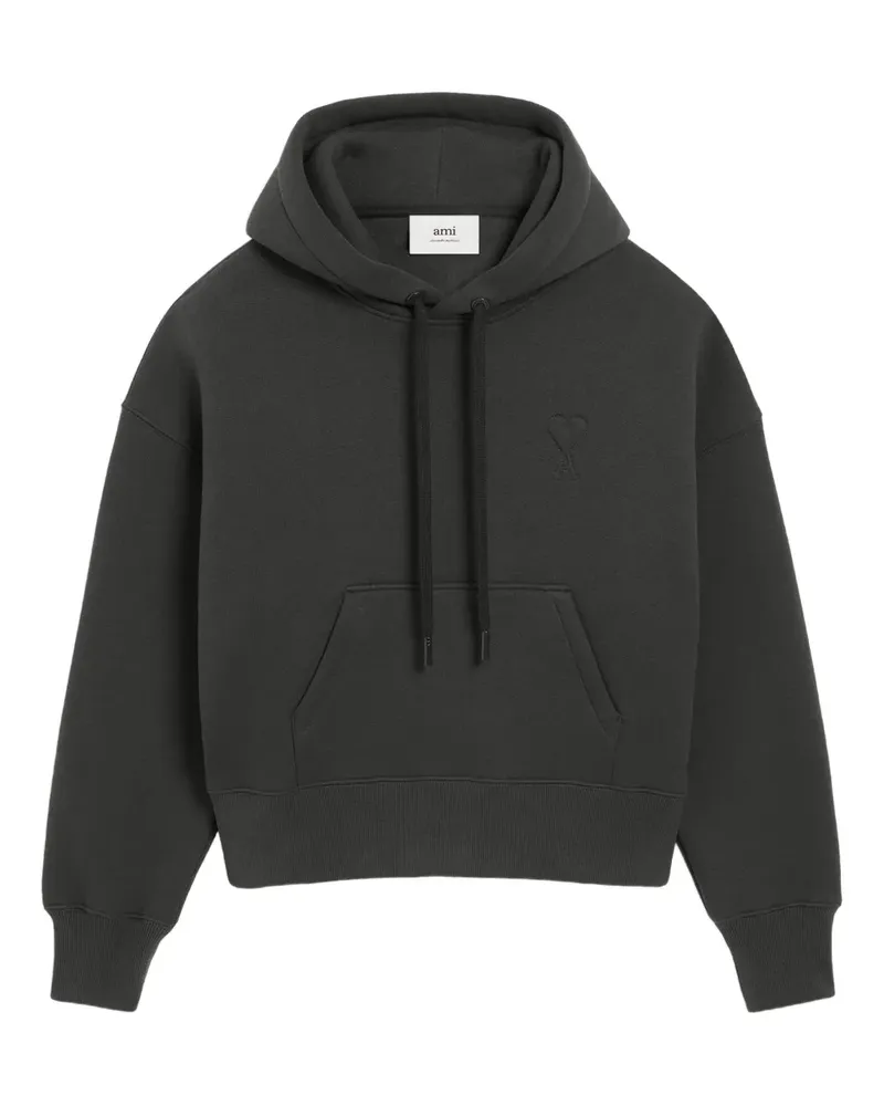 AMI Paris Ami de Coeur Hoodie - 020 ANTHRACITE 020