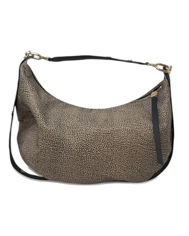 Borbonese medium Frame hobo shoulder bag - Nude Nude