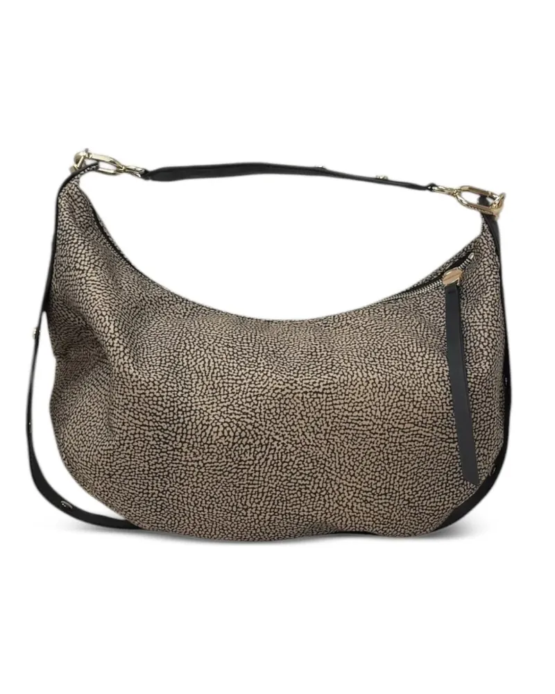 Borbonese medium Frame hobo shoulder bag - Nude Nude