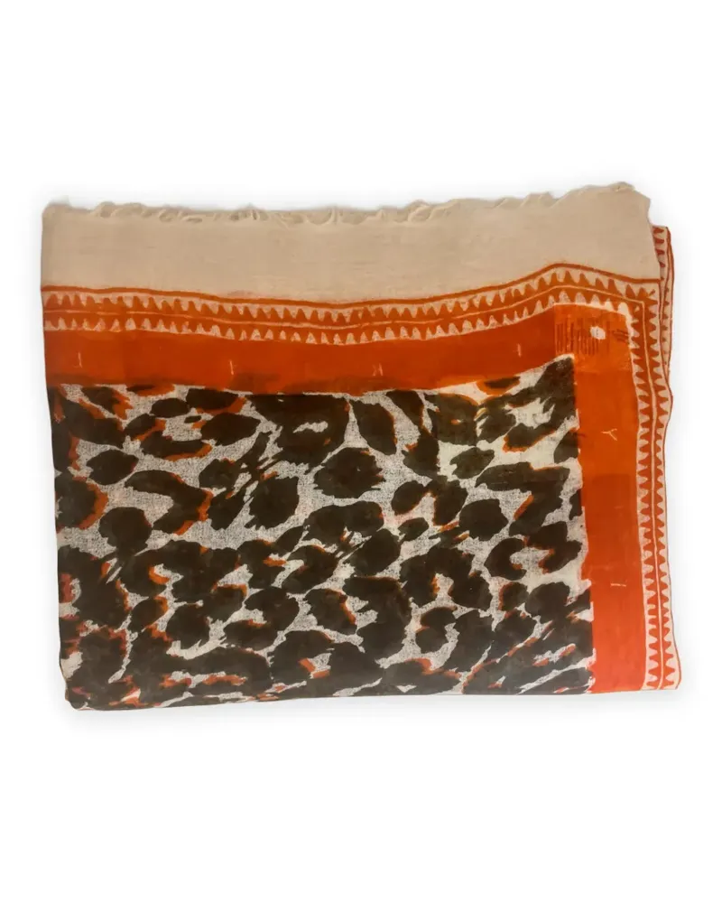 Friendly Hunting Schal mit Leoparden-Print - Nude Nude
