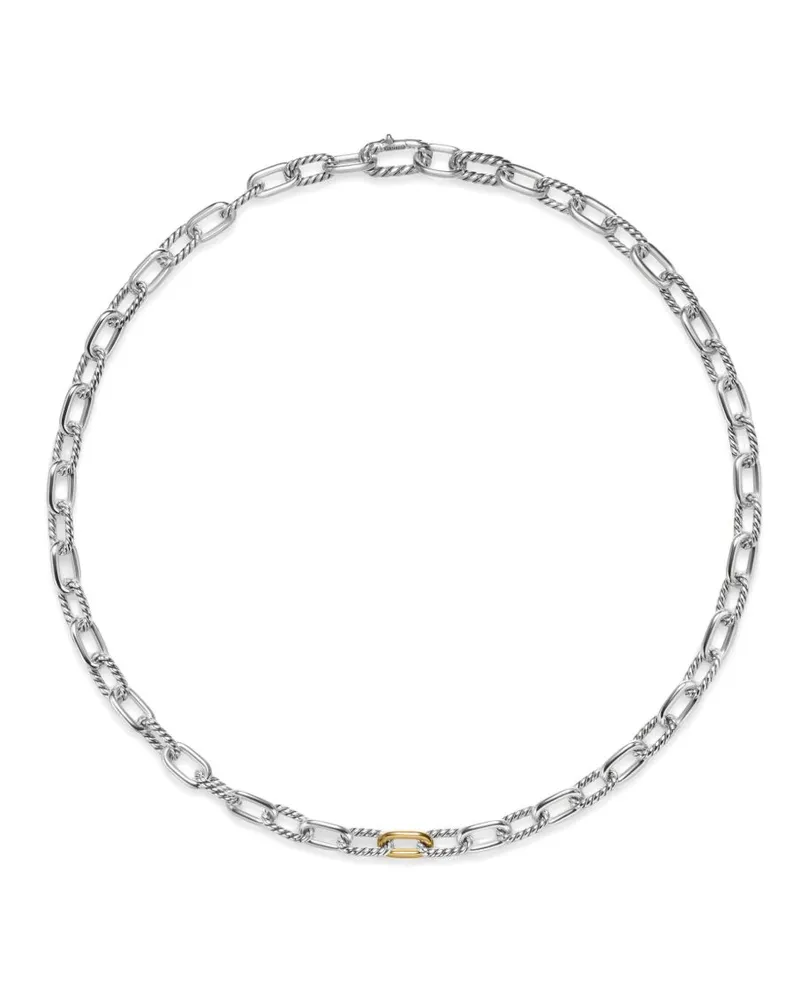 David Yurman 18kt DY Madison Gelbgoldhalskette - Silber Silber