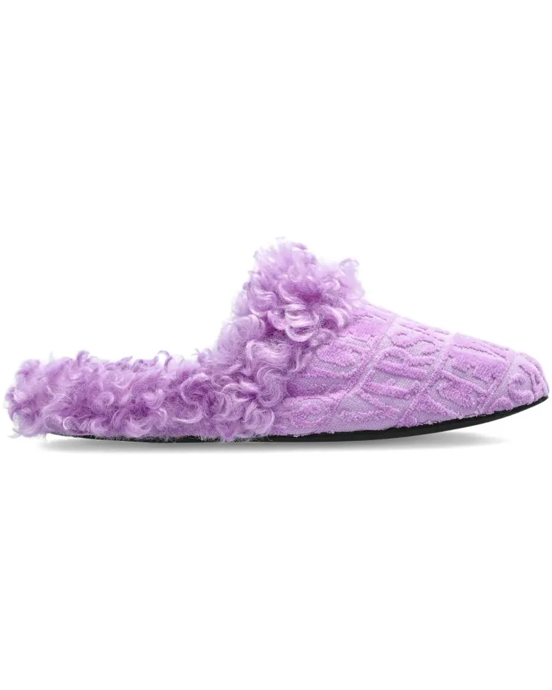 Versace logo slippers - Violett Violett