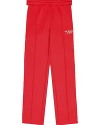 SPORTY & RICH Jogginghose mit Streifen Rot