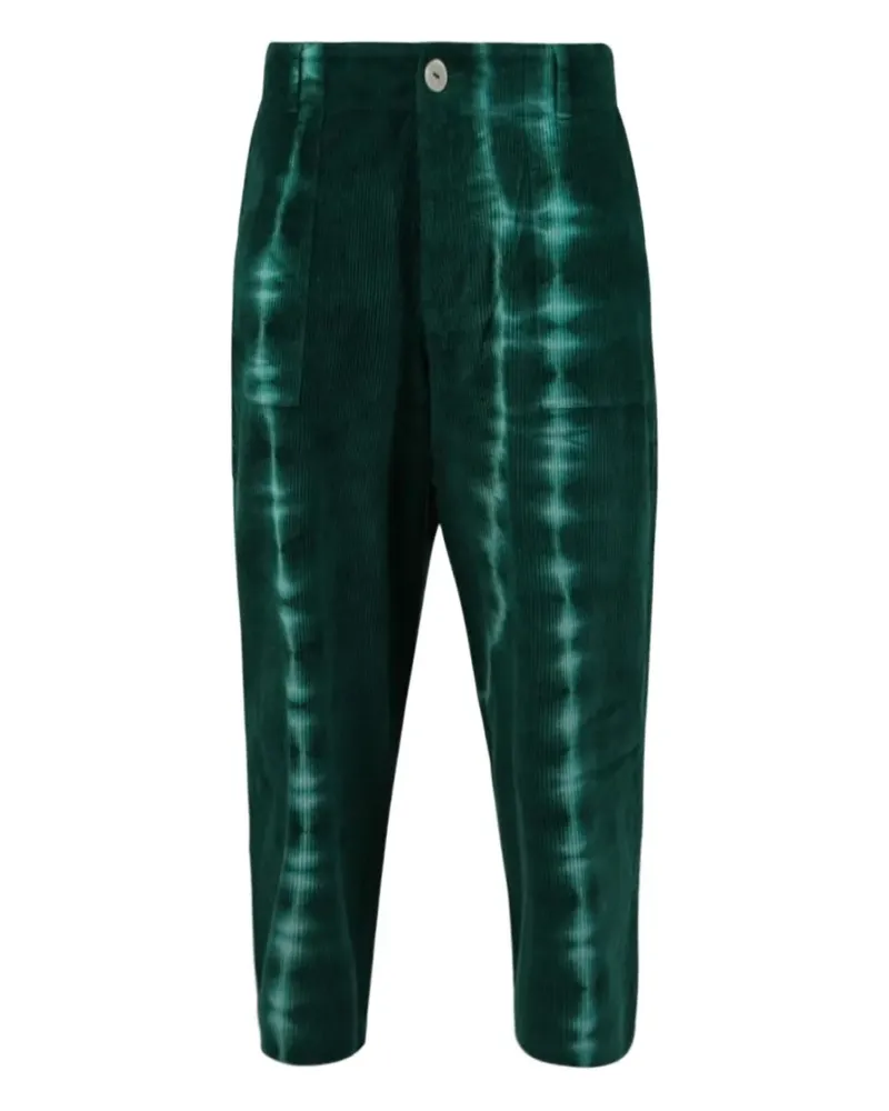 The Elder Statesman Grid Cord Work trousers - Grün Grün