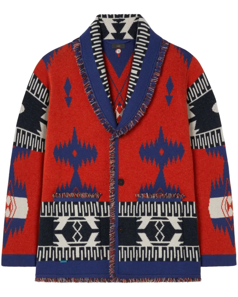 Alanui Icon Cardigan mit Jacquardmuster - Rot Rot
