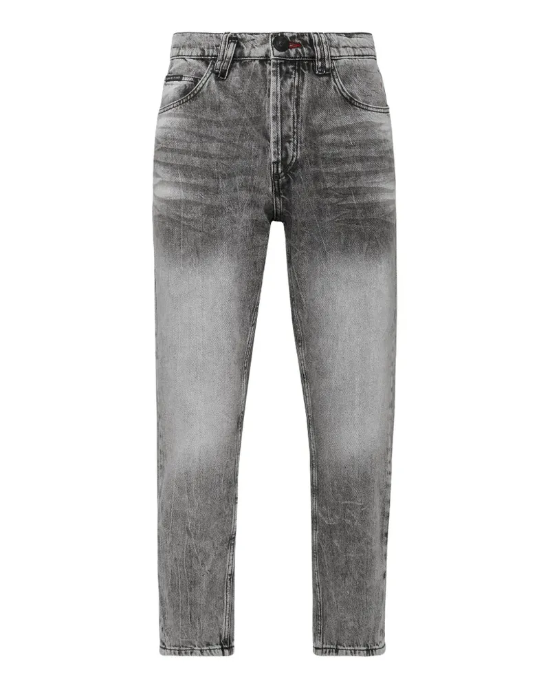 Philipp Plein Klassische Karottenjeans - Grau Grau