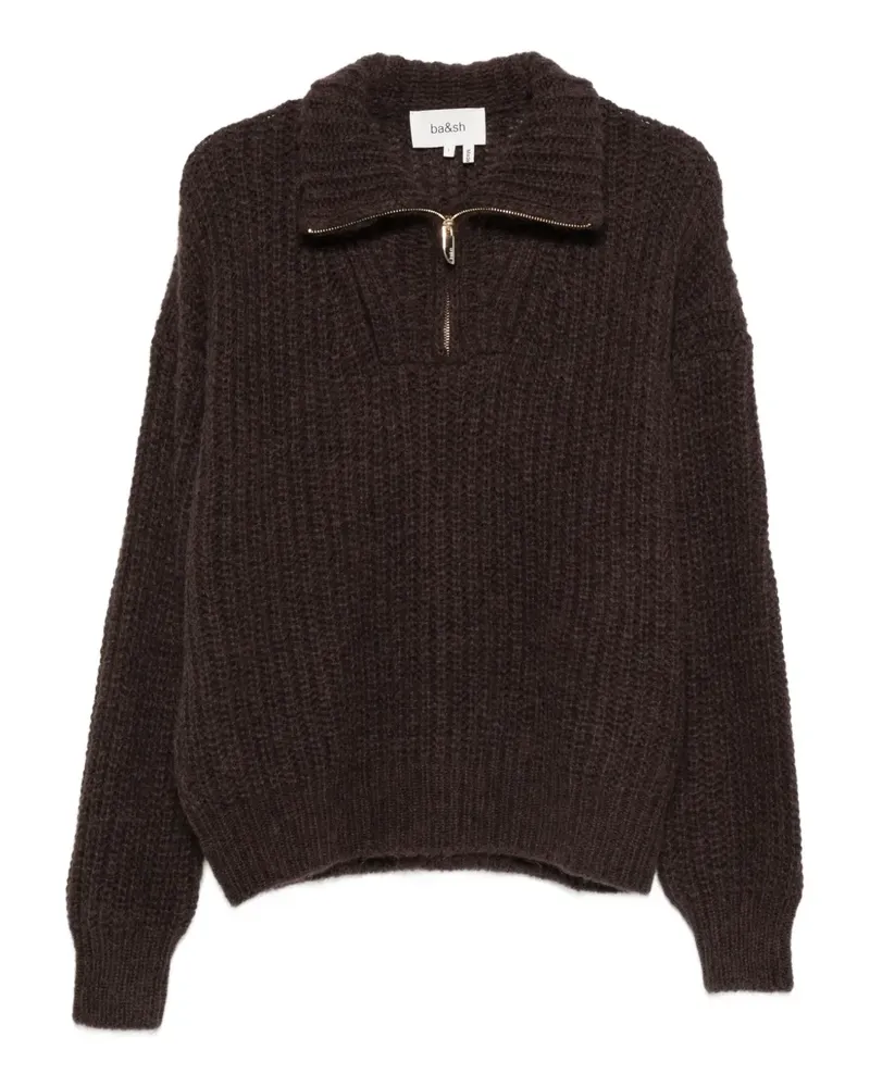 ba&sh Beltane Pullover mit Reißverschluss - Braun Braun
